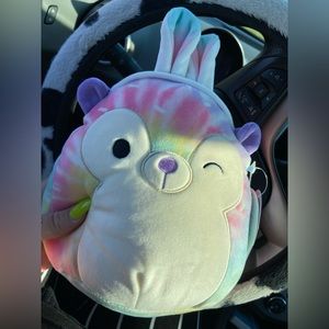BNWT Babette The Tie Dye Hedgehog with Bunny Ears 8” Easter Squishmallow